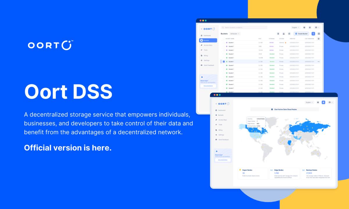 Oort launched its decentralized storage service (Oort DSS) to bridge the gap between Web2 and Web3 users