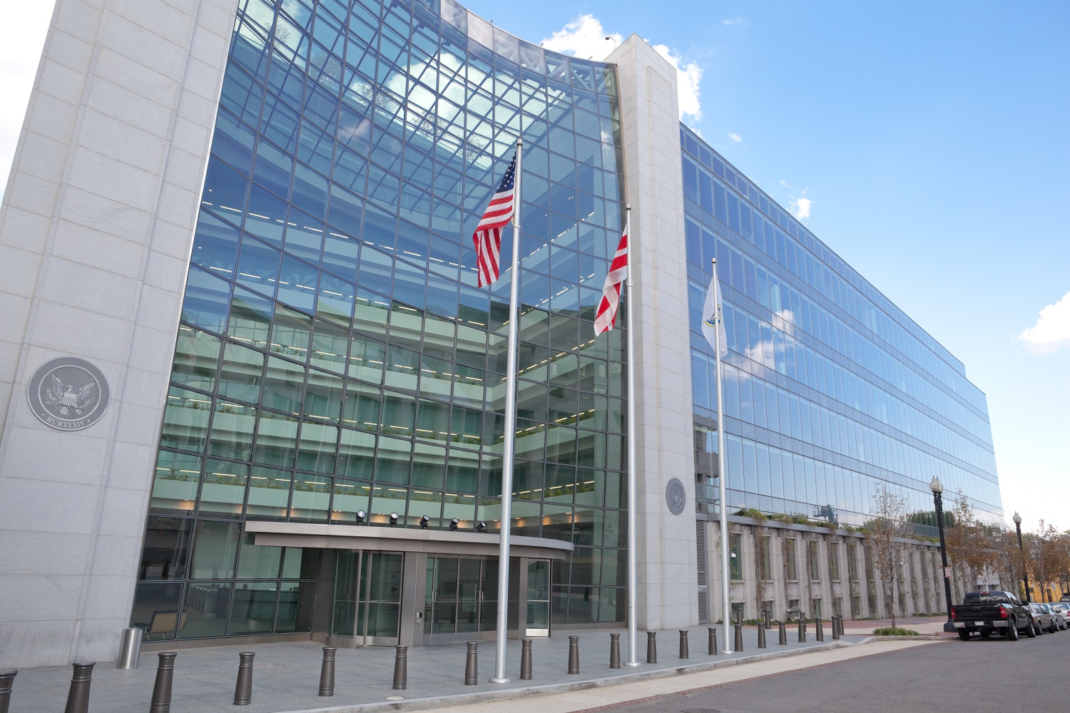 Washington, DC'deki Menkul Kıymetler ve Borsa Komisyonu (SEC) Binası.