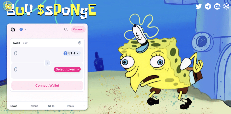 SpongeBob Token, comment acheter ce mème token ? Notre guide 2023