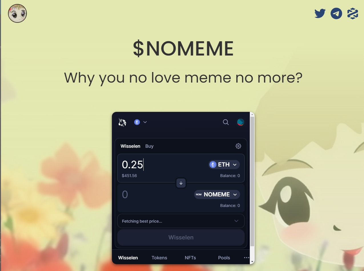 Hoe koop je de No Meme Token? - Stappenplan NOMEME Kopen
