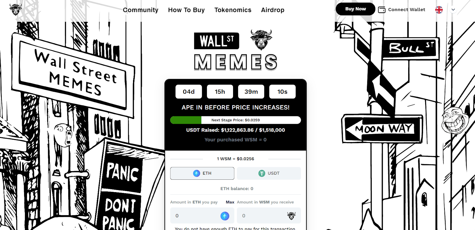 Wall Street Memes Presale vliegt voorbij $1 miljoen door investeerders die mee willen doen aan de beste meme coin sinds jaren