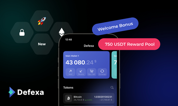 Defexa Wallet Announces $750 Reward Pool Promo for First 50 Users