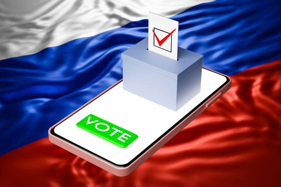 votazione blockchain partito russo