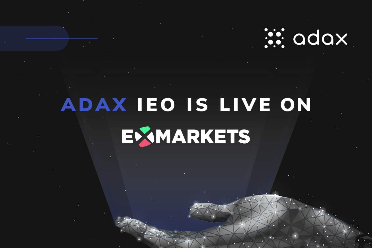 Venture Capital backed DEX for Cardano - ADAX IEO is live on ExMarkets