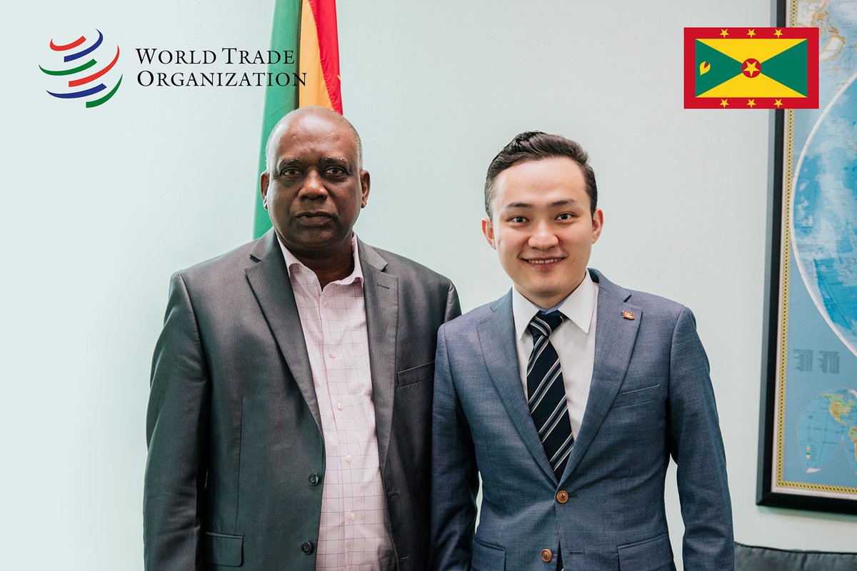Justin Sun appointed WTO Ambassador to Grenada by the Ministry of Foreign Affairs