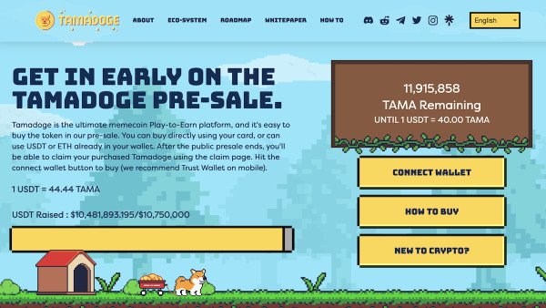 Tamadoge Meme Coin Presale schlägt STEPN - sammelt mehr als 10 Mio. Dollar in 4 Wochen