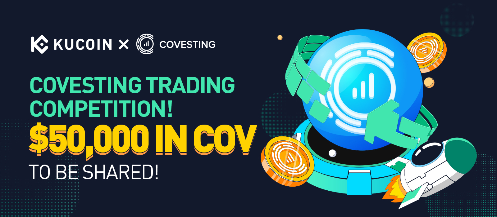Trade $COV (Covesting) on ​​KuCoin and win a share of ,000 up for grabs