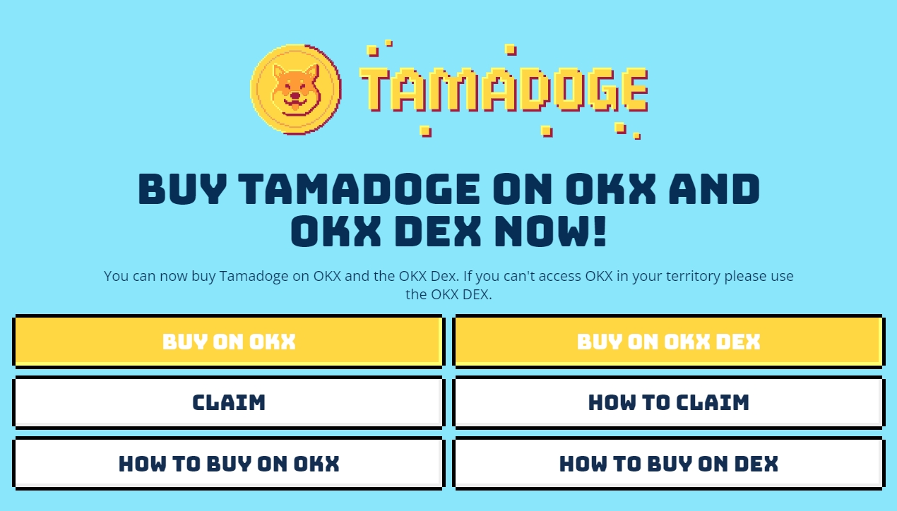 Tamadoge kaufen bei OKX