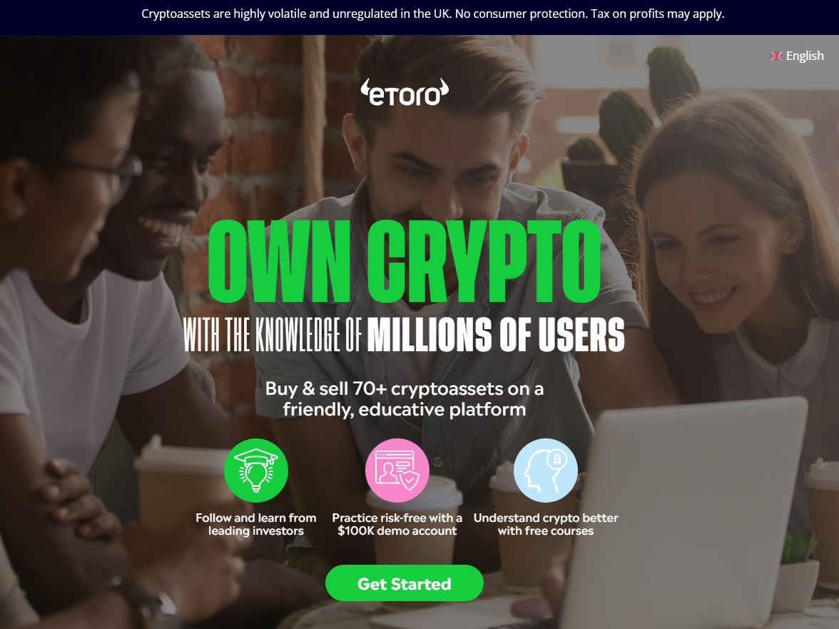 etoro crypto homepage