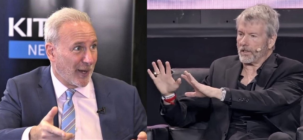 Confrontation between Michael Saylor and Peter Schiff on Twitter