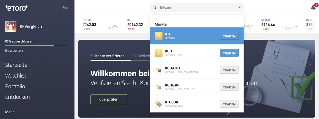 In Bitcoin investieren - Einfach mit der ◥ BISON ◤ App der Börse Stuttgart