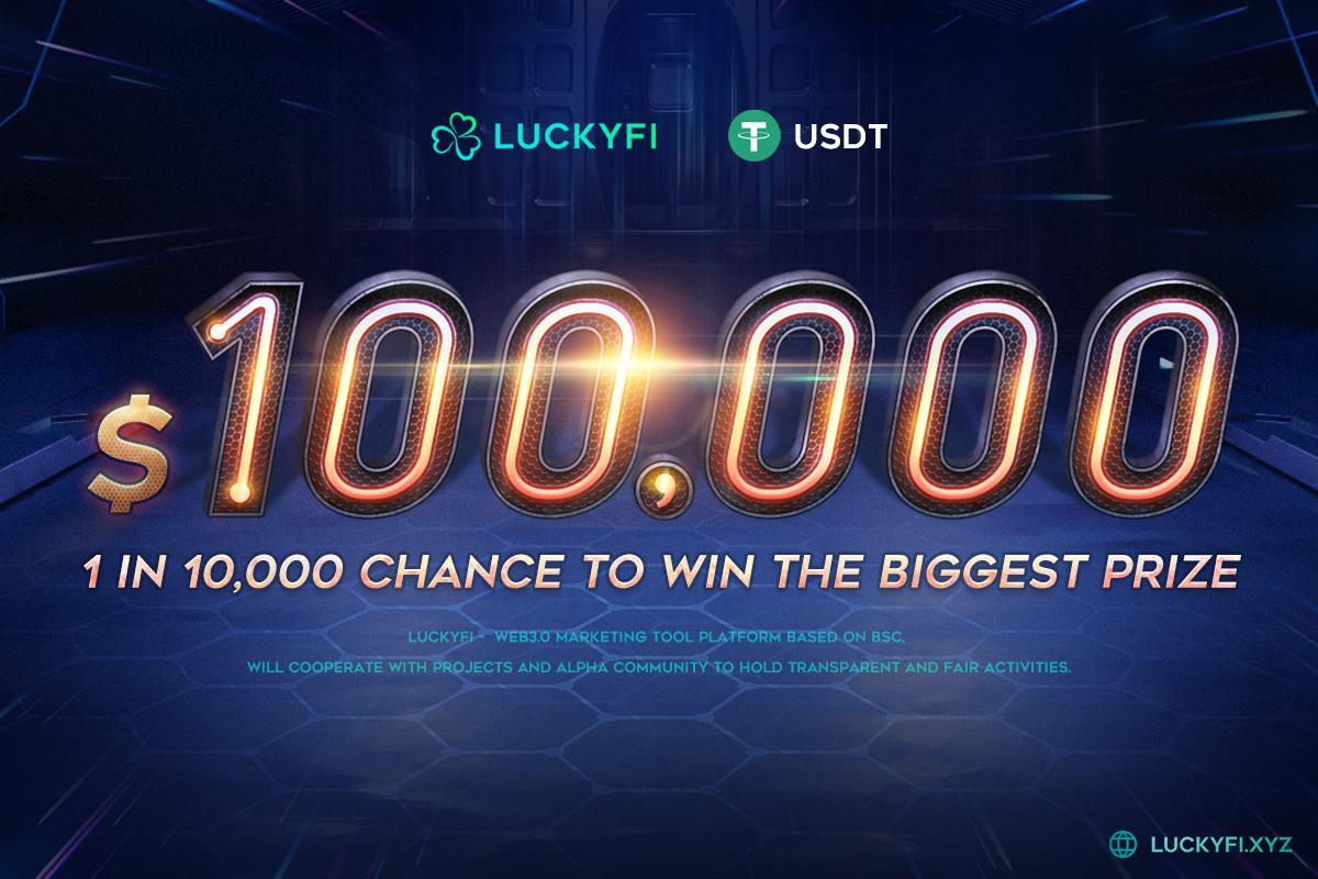 luckyfi 100k prize banner