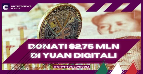 Yuan Digitale: Distribuiti altri $ 2,75 milioni a Fuzhou in Cina