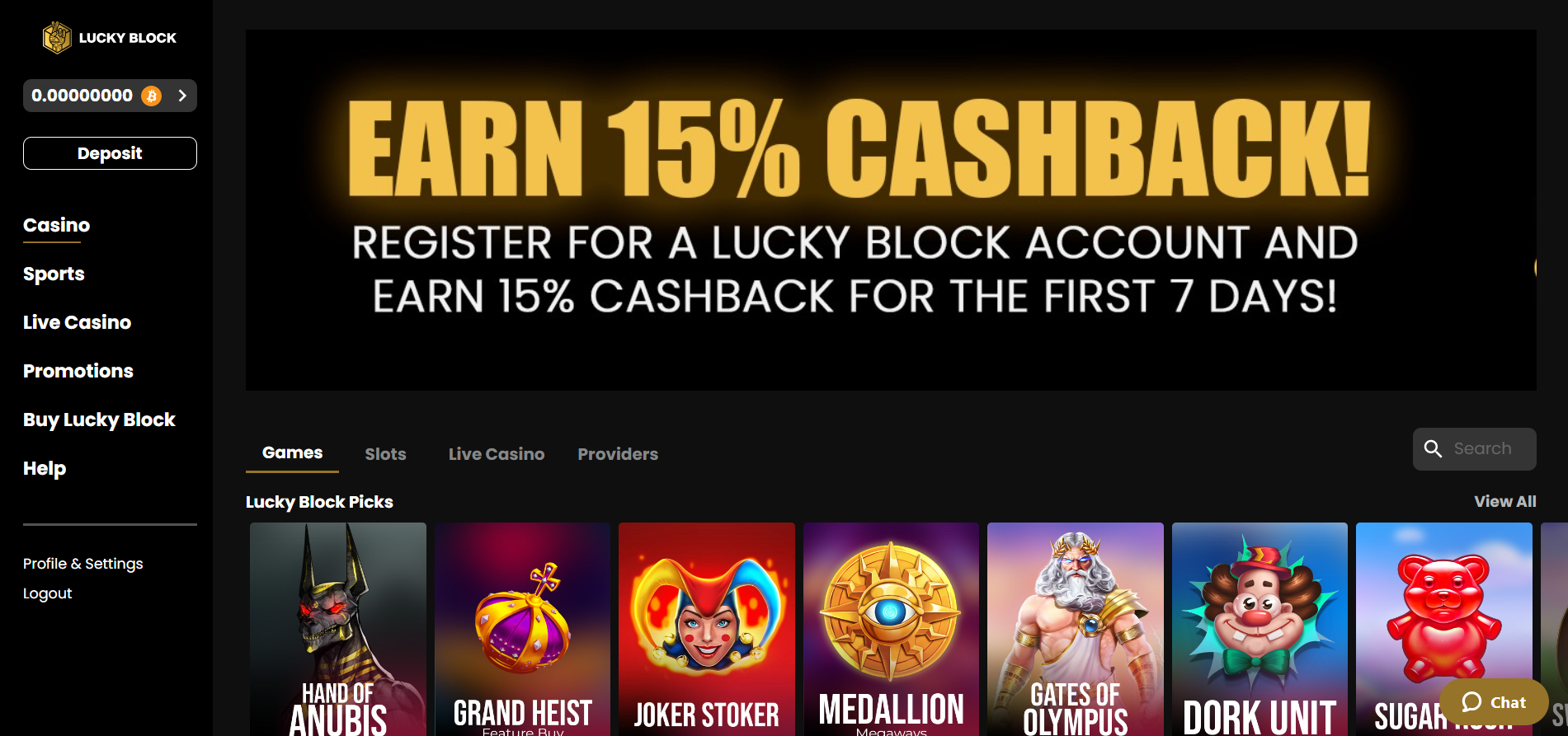 Beste Litecoin casino sites: Aanmelden Lucky Block
