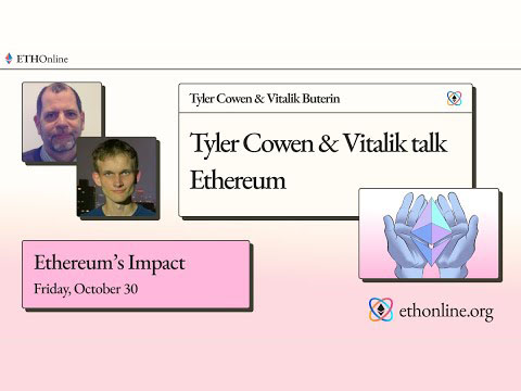 Vitalik Buterin en Tyler Cowen praten over Ethereum