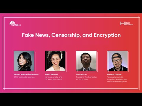 Fake News, Censorship, and Encryption