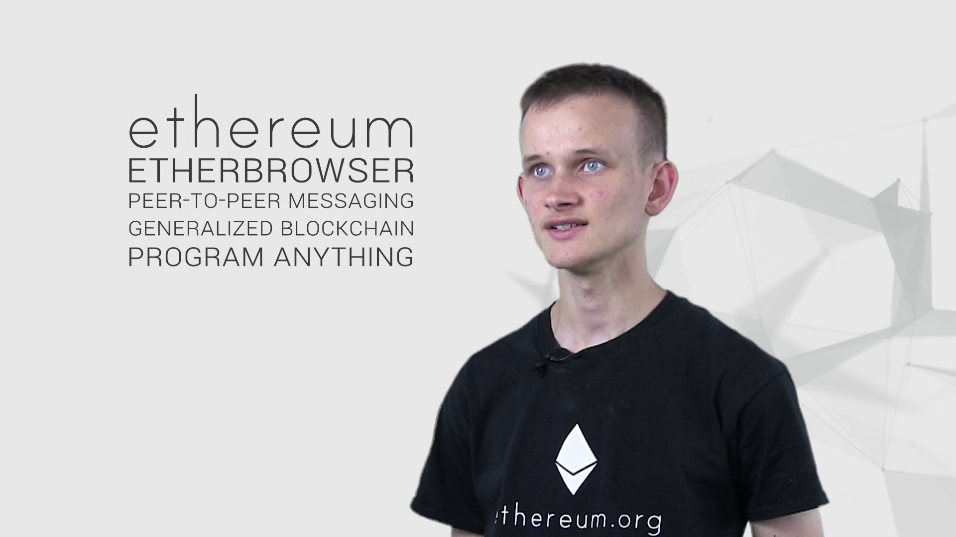 Vitalik Buterin explique Ethereum en 3 minutes (ENG)